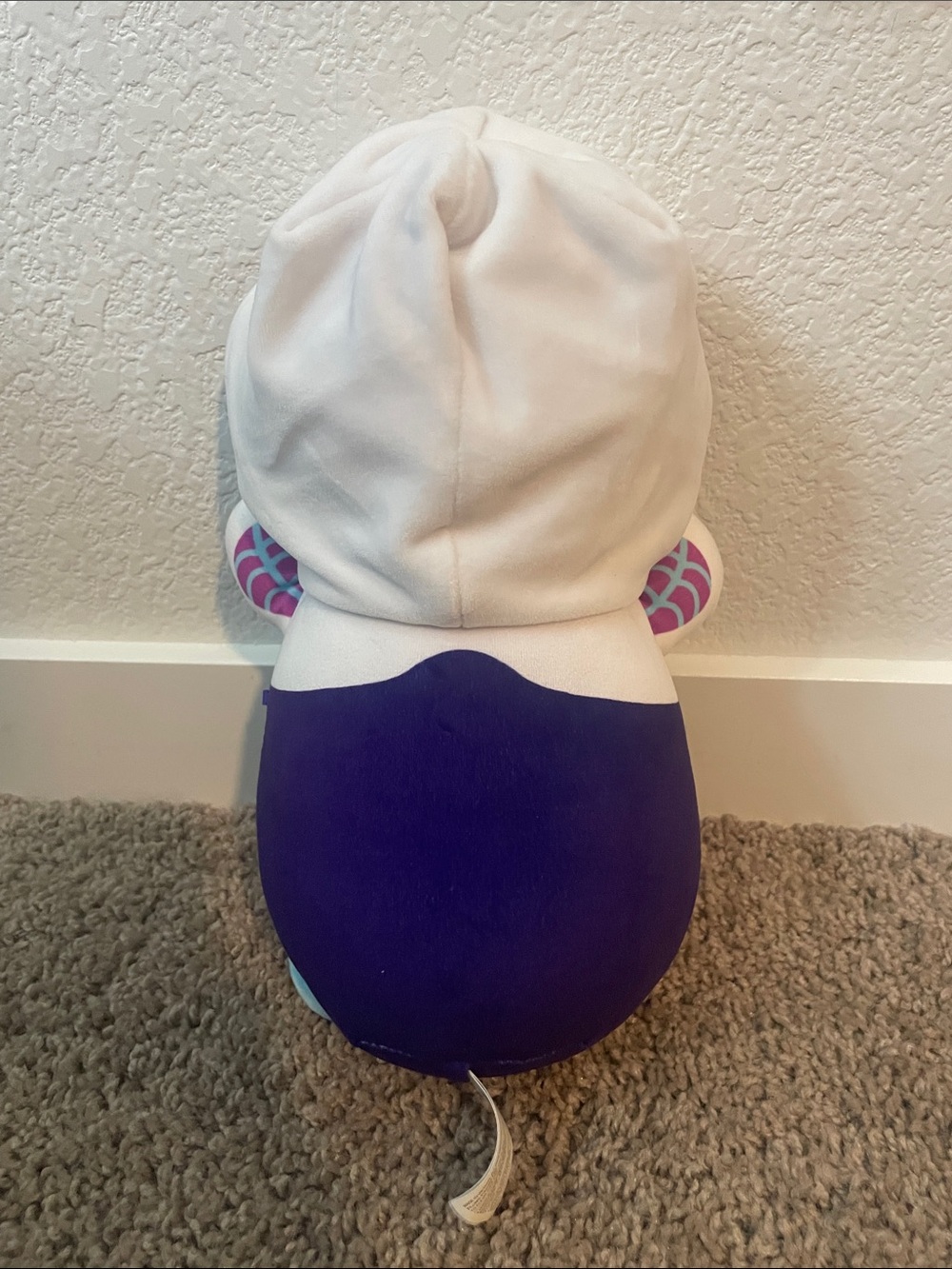 Spider-Gwen // Ghost Spider Squishmellow Plush Hooded Toy - Purple & White - Picture 2 of 6